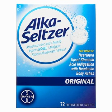 Alka-Seltzer Original 72 Effervescent Tablets