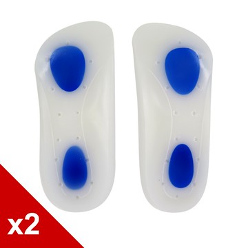 糊塗鞋匠 優質鞋材 C59 矽膠減震七分墊 2雙