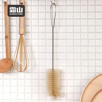 日本霜山 杯瓶用長柄馬毛清潔刷/瓶刷