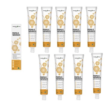 【澳洲 Healthy care】蜂膠牙膏(9入組 120g/條)