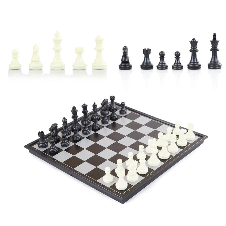 Portable Chess Set Magnetic Chess with 32 Pieces and Board Travel Chess