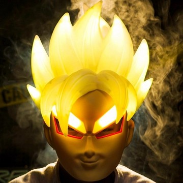 免運🔥限時優惠超級賽亞人觸控發光頭套兒童悟空可穿戴全臉頭盔面具龍珠男孩玩具 七龍珠頭盔 七龍珠周邊 超帥發光頭盔 生日禮