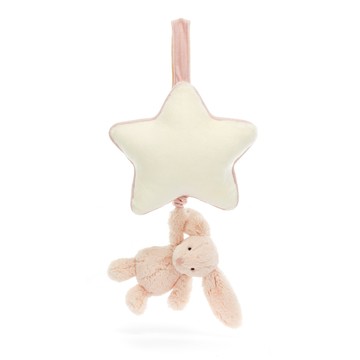 英國 Jellycat 馬卡龍粉兔 音樂鈴