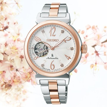 SEIKO 精工 LUKIA 小鏤空 開芯 機械淑女腕錶_SK028 SSVM060J/4R38-02N0KS