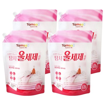 Tamsaa Wool中性洗衣精 補充包  1.5L  4包