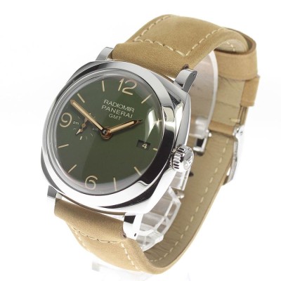 ☆良品☆箱・保証書付き【PANERAI】パネライ ラジオミール GMT デイト ...