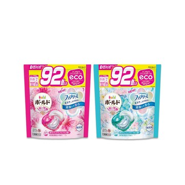 P&G 日本Bold-強洗淨4合1消臭柔軟香氛洗衣凝膠球92顆/袋(牡丹花香/白葉花香_2款可選)