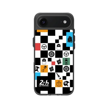 iPhone Air Clear (相機按鈕) 酷墨灰 - 24 Hours of Le Mans - 24H - Checkerboard