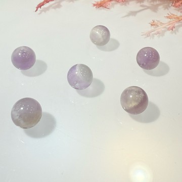 💕 𝓒. 𝓣 晶寶💕薰衣草 紫水晶 夢幻薰衣草 水晶 圓珠 單珠 隨形 散珠 diy 設計 有孔洞