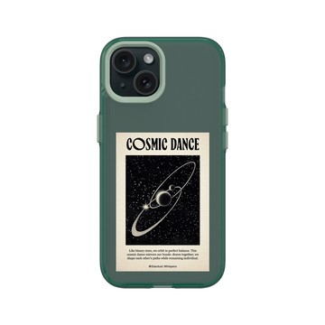 iPhone 15 Clear 憂墨綠 - Valentine's Day Collection - 雙星系統：星際共舞