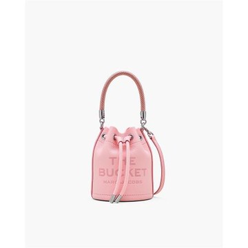【MARC JACOBS】BUCKET MINI真皮水桶包 絲巾粉 (原廠公司貨)