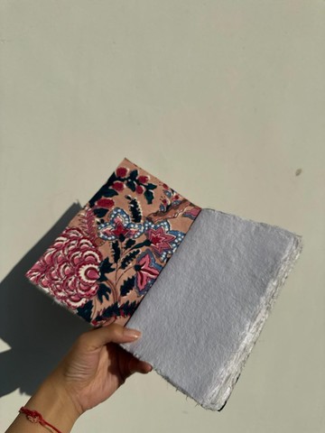 ISOLRA 手工紙印花筆記本 | Block Print 手工蓋印布封面
