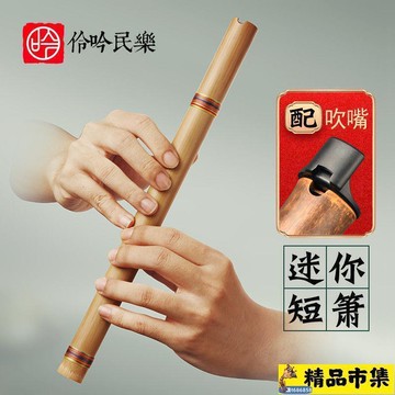 促銷竹蕭 竹笛 零基礎入門洞簫便攜苦竹高級短蕭笛初學迷你古風六F調民族瀟樂器