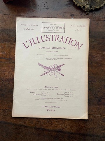 50095-經典百年法國周刊LILLUSTRATION 畫報 1917年版