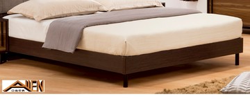 亞倫傢俱*諾爾頓耐磨木紋5尺雙人床底