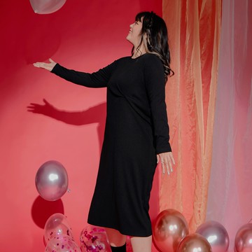 OB嚴選 雲朵自訂款-質感坑條扭結連衣裙/洋裝《DA9071》全館現貨大尺碼/女裝/現貨