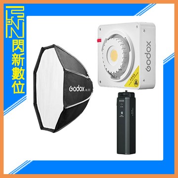 Godox 神牛 ML100Bi LED補光燈 攝影燈+八角柔光罩ML-SF50+手把K1 行動套組(公司貨)