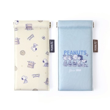 Peanuts史努比彈片收納包-Norns Snoopy 一壓即開 多功能收納袋