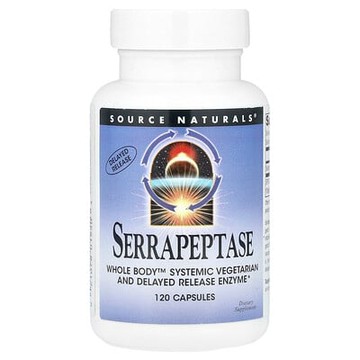 Source Naturals, 舍雷肽酶，120 粒膠囊（每粒膠囊 60,000 SPU）