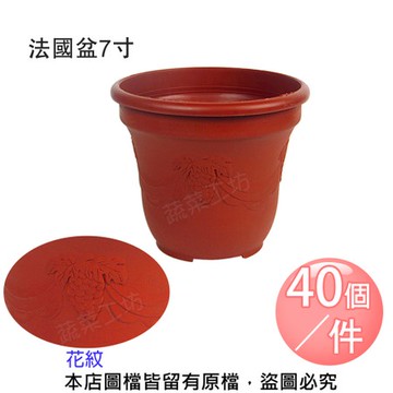 法國盆7寸40個/件