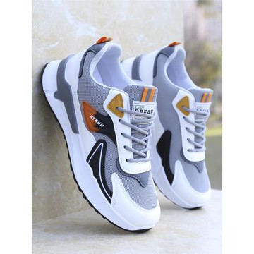 男鞋夏季2025新款透氣運動鞋網面休閑鞋子防滑防臭百搭男士跑步鞋