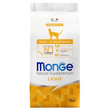 MonGe 瑪恩吉 成貓 天然全能 低卡配方  火雞  1.5kg  1袋