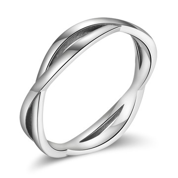 純銀戒指．開運．交叉．防小人尾戒．閨蜜．混搭．疊戴