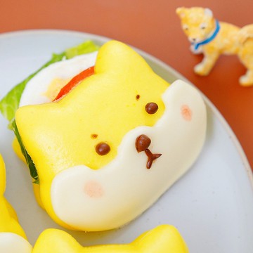 美姬饅頭 柴犬鮮乳造型刈包 一盒6入