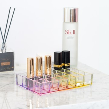 目喜生活 |虹彩・24格唇膏口紅架 化妝品收納