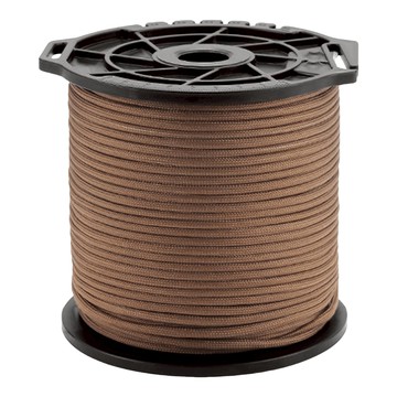 ISE MOUNT 小島嶼山 9芯傘繩線軸 附切割刀槽 100m 600g  狼棕色  1個