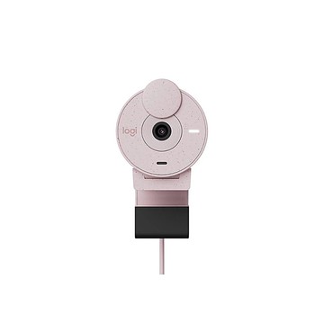 【 Logitech 羅技 】Brio 300 玫瑰粉 1080p 降噪麥克風 直播攝影機