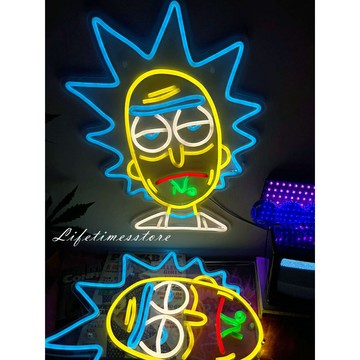 【時光生活】現貨 rick and morty瑞克與莫蒂 美式霓虹燈-usb燈-燈箱-拍照道具-招牌禮物 背景訂製 迷幻