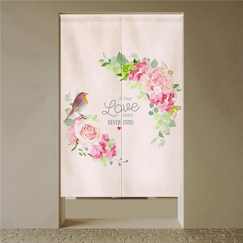 のれん 暖簾 リースフラワー柄 韓国風 ドアカーテン 目隠し 間仕切り インスタ映え 部屋模様替え 着替え室 トイレ 洗面所 通年 玄関用 防寒 通販 Lineポイント最大0 5 Get Lineショッピング