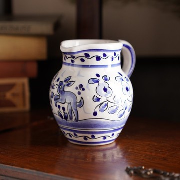 葡萄牙Majolika風格手工小水壺/馬約利卡