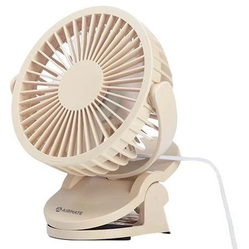 AIRMATE 艾美特 USB桌夾兩用小扇 UD201  奶白色
