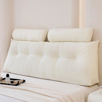 新款臥室床頭靠枕大靠背防撞軟包榻榻米三角護腰護頸靠枕可拆洗