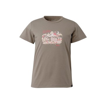 【MILLET】 ALPS TS SS W 短袖上衣 女 灰綠色-MIV02093N9904