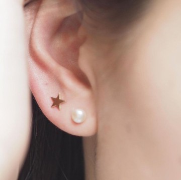 MAISON M So法珍珠耳環-白色S