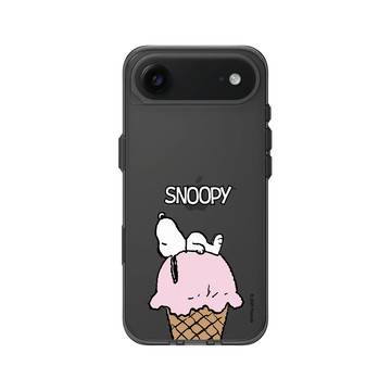 iPhone Air Clear (相機按鈕) 酷墨灰 - 史努比 Snoopy - 冰淇淋甜筒