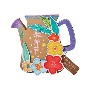 「美可節慶材料」教師節塗鴉園丁花卉賀卡手工diy花束製作材料創意