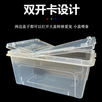 💕在臺出貨🔥爬寵飼養盒烏龜角蛙守宮蛇飼養箱蜥蜴蝸牛螳螂透明塑料盒 人渣盒 爬蟲飼養箱 飼養箱 爬蟲箱 守宮飼養箱 飼養盒