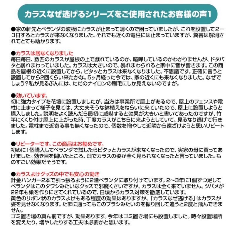 カラスなぜ逃げる 標準タイプ 撃退率95%以上 カラス撃退 カラス対策