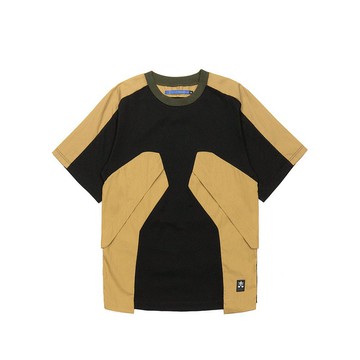 活片透氣上衣-黑