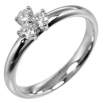 【日本直送】蒂芙尼 Aria 戒指 8號 指環 Pt950 鉑金 鑽石 約 3.7g TIFFANY&Co.【二手】A 級