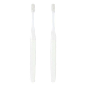 MUJI 無印良品 可替換刷頭的牙刷 一般刷頭 一般刷毛 白色  2支  1入