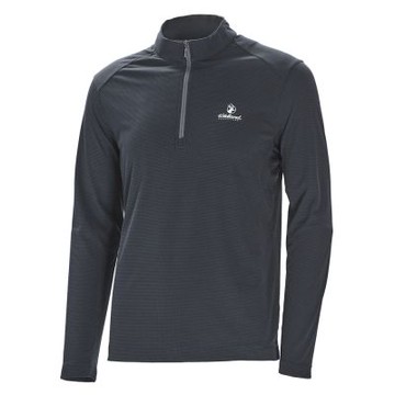 【WILDLAND荒野】男Polartec pd格狀抗臭zip長袖衣196霧灰色