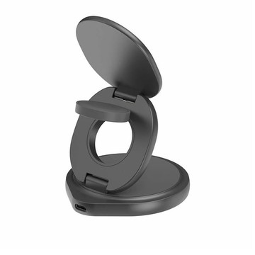 Bazic GoMag Gyre 三合一旋轉充電盤-黑