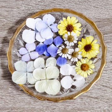 乾燥花標籤【UV亮光樹脂加工】