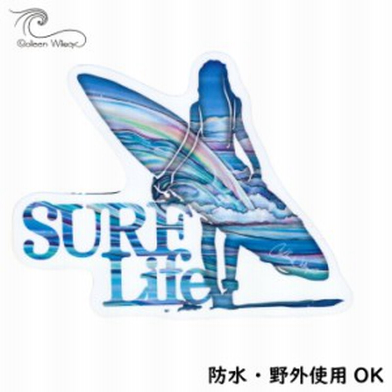 Colleen Wilcox コリーンウィルコックス Surf Life ステッカー 耐水 野外使用ok ハワイアン雑貨 スマホ 車 バイク インスタ映え 通販 Lineポイント最大1 0 Get Lineショッピング