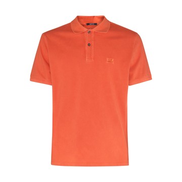 Cp Company - Orange Cotton Polo Shirt